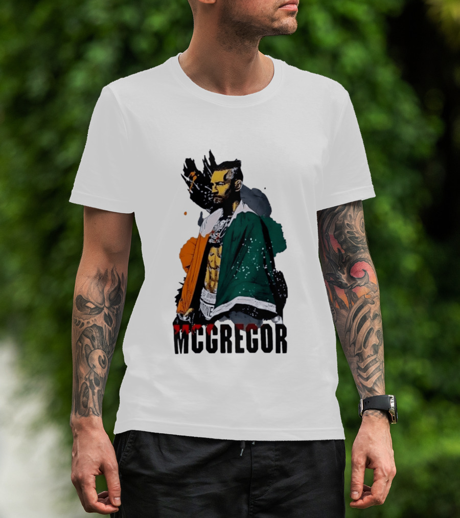 McGregor Irish Flag Warrior In The Cage T-Shirt