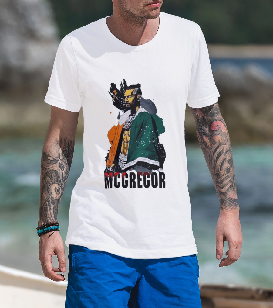 McGregor Irish Flag Warrior In The Cage T-Shirt