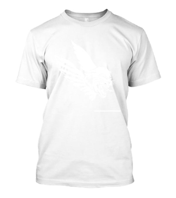 Messi Givenchy Distressed Trim Flying Tiger Winged Roaring T-Shirt