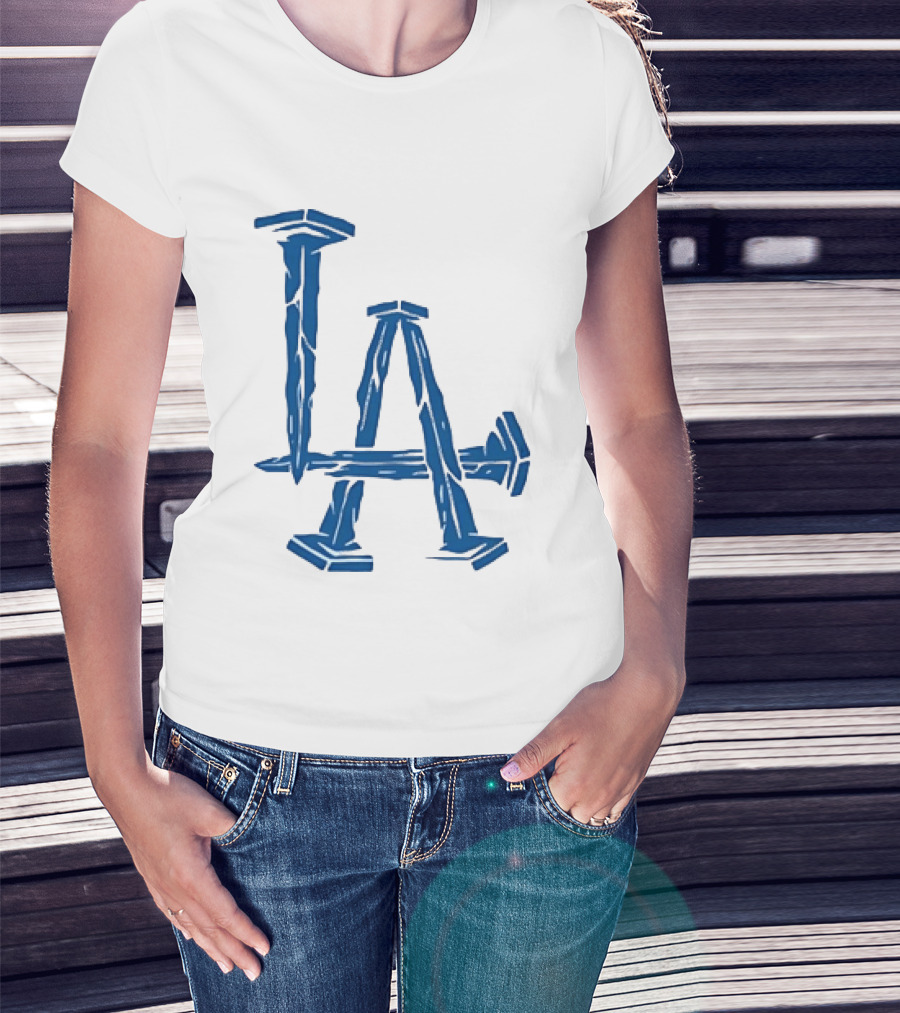Los Angeles Dodgers LA Nails Baseball Team T-Shirt