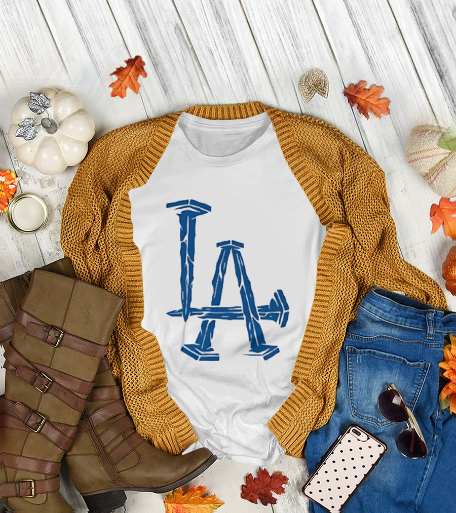 Los Angeles Dodgers LA Nails Baseball Team T-Shirt