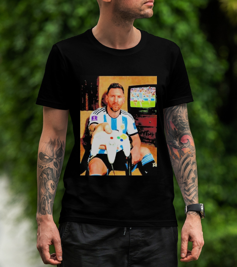Argentina National Team Icon Lionel Messi Gaming Experience T-Shirt