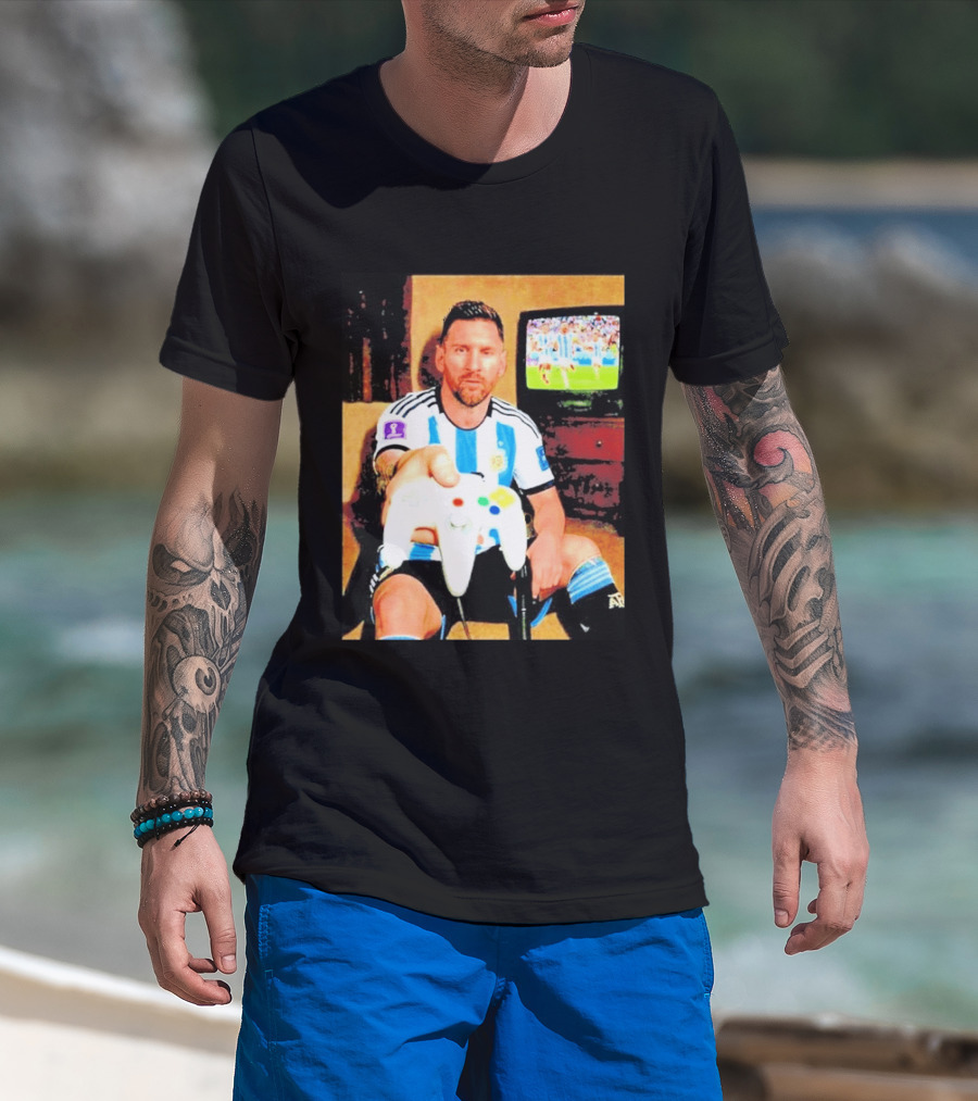 Argentina National Team Icon Lionel Messi Gaming Experience T-Shirt