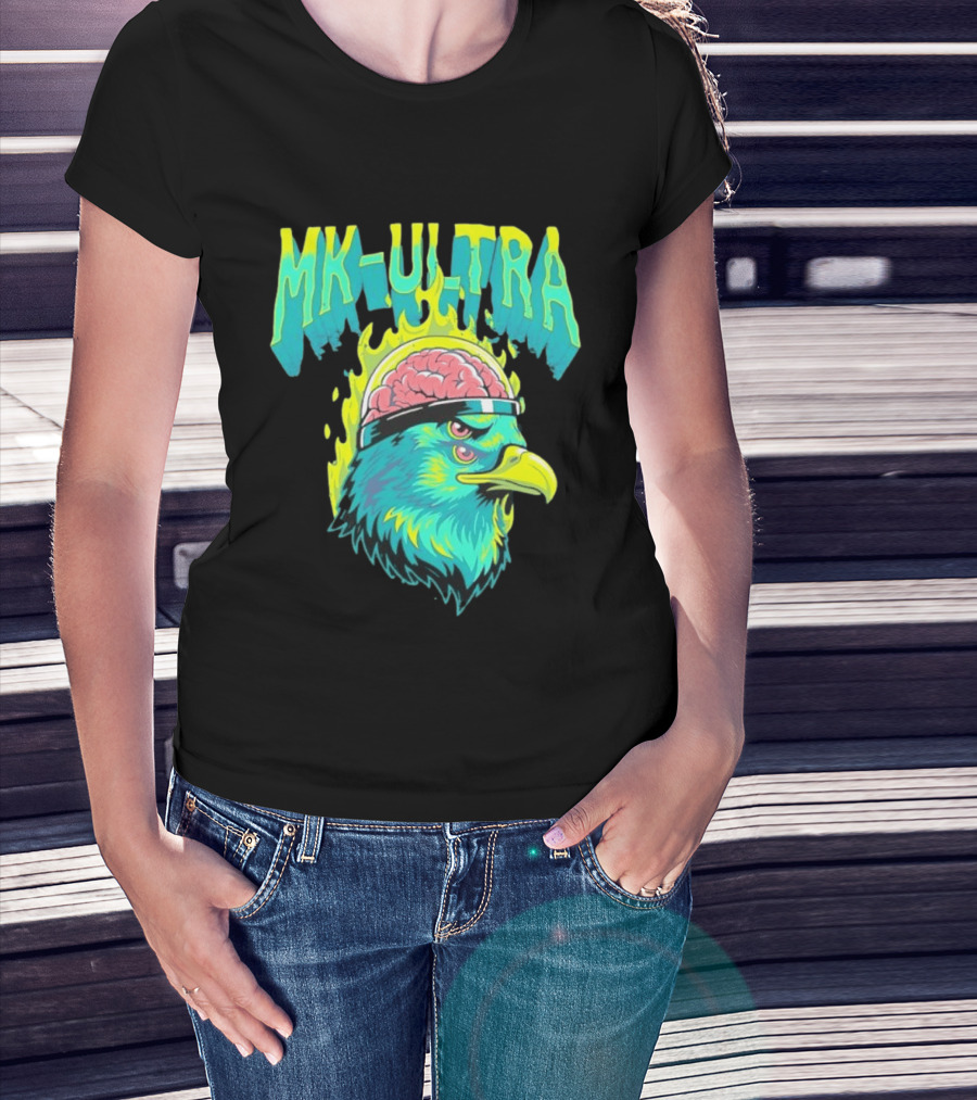 MK Ultra Eagle Brain Helmet T-Shirt