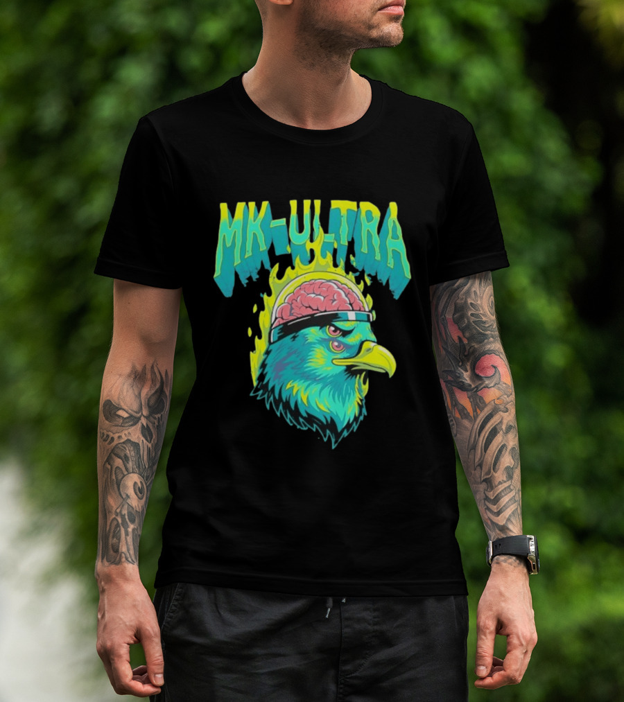 MK Ultra Eagle Brain Helmet T-Shirt