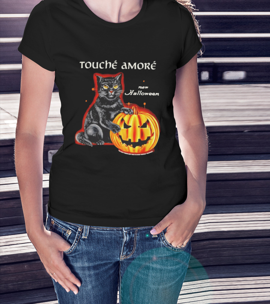 Touche Amore Black Cat Jack O Lantern New Halloween You Keep Finding New Ways T-Shirt