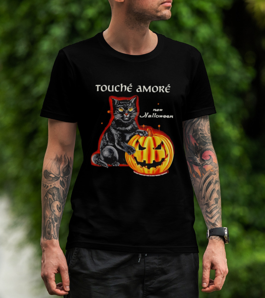 Touche Amore Black Cat Jack O Lantern New Halloween You Keep Finding New Ways T-Shirt