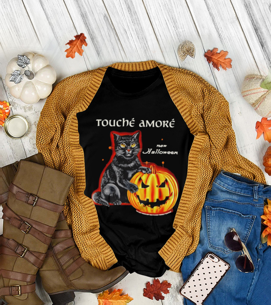 Touche Amore Black Cat Jack O Lantern New Halloween You Keep Finding New Ways T-Shirt
