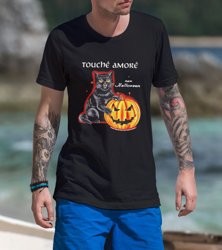 Touche Amore Black Cat Jack O Lantern New Halloween You Keep Finding New Ways T-Shirt