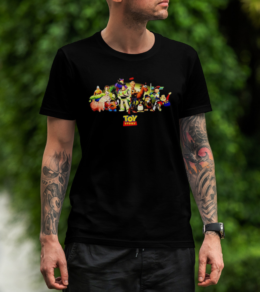 Toy Story Woody Buzz Lightyear Jessie Characters Pixar T-Shirt