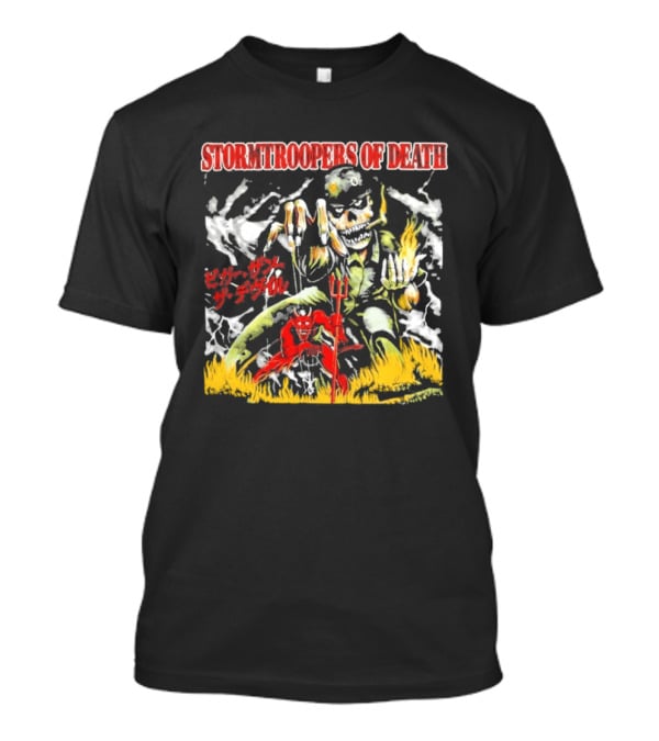 Stormtroopers Of Death Beyond Human Bleed Red Soldier T-Shirt