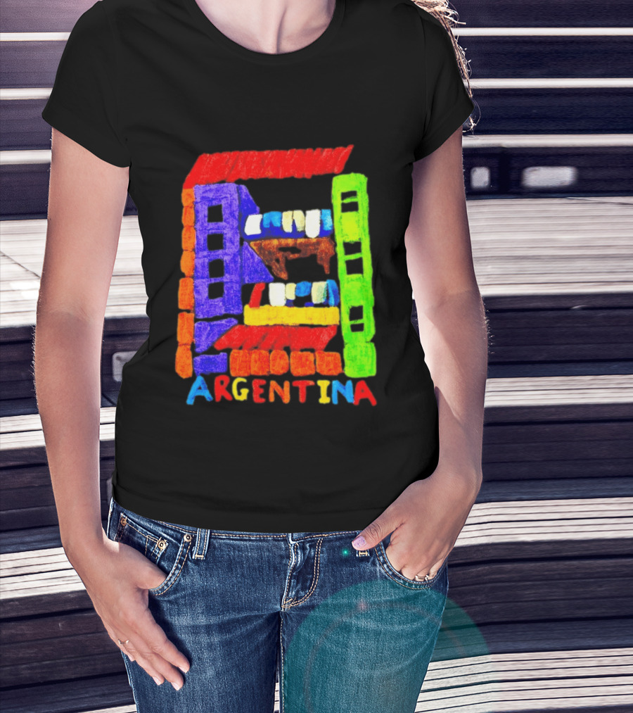 Celebrate Argentina Painted Colorful Urban Architecture T-Shirt