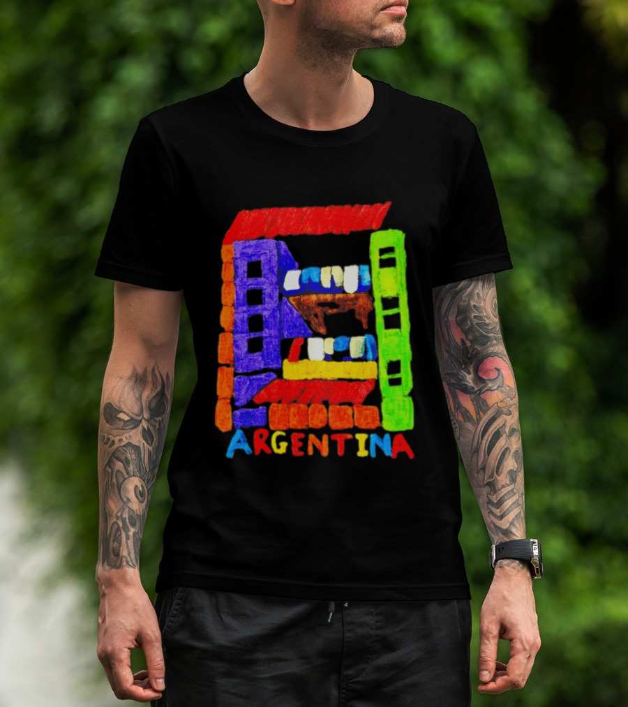 Celebrate Argentina Painted Colorful Urban Architecture T-Shirt