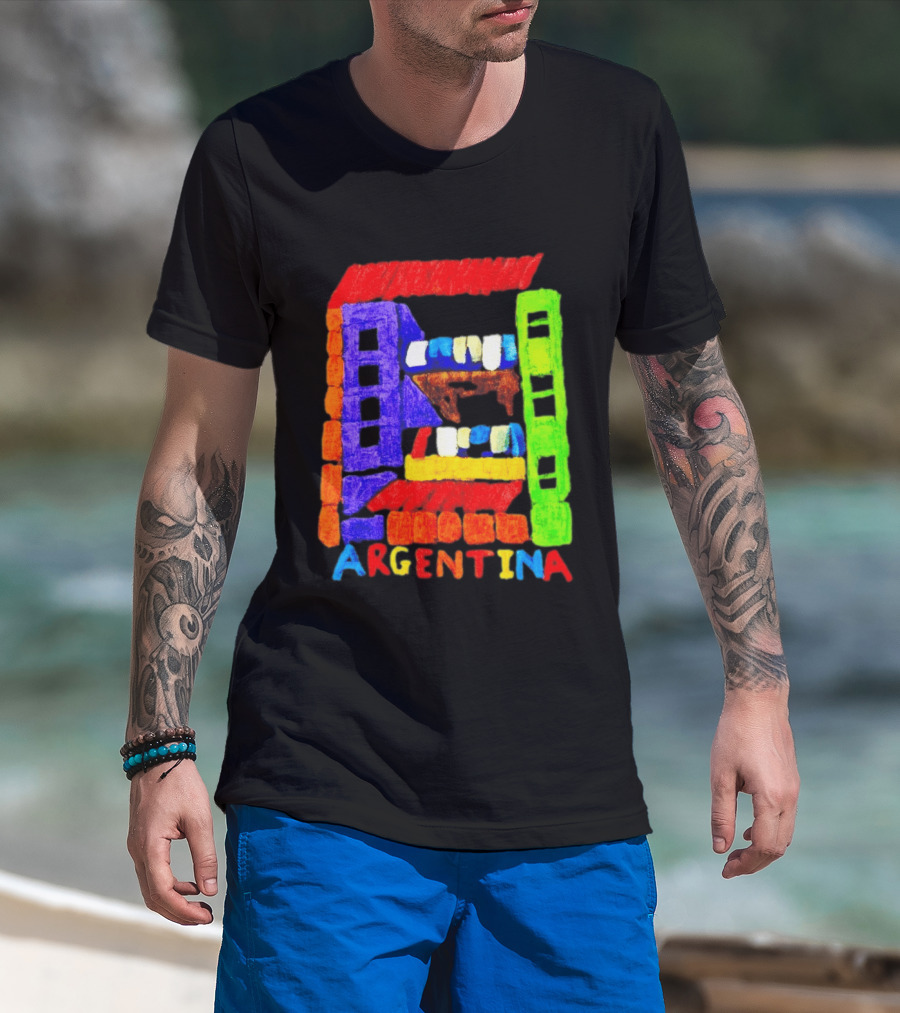 Celebrate Argentina Painted Colorful Urban Architecture T-Shirt