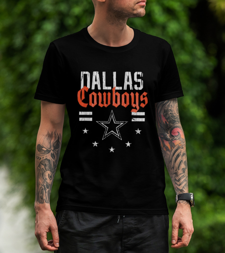 Dallas Cowboys Americana Patriotic Stars Vintage Team T-Shirt