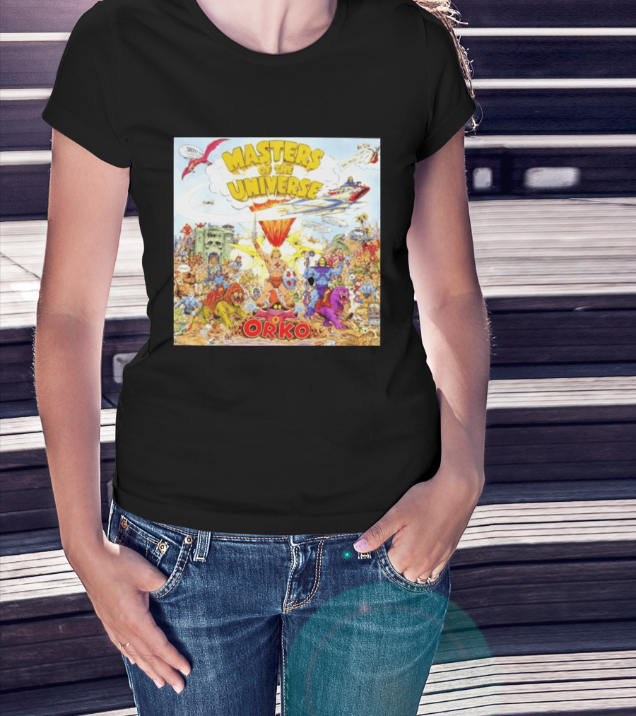 He Man Skeletal Orko Masters Of The Universe Vintage Comic Scene T-Shirt