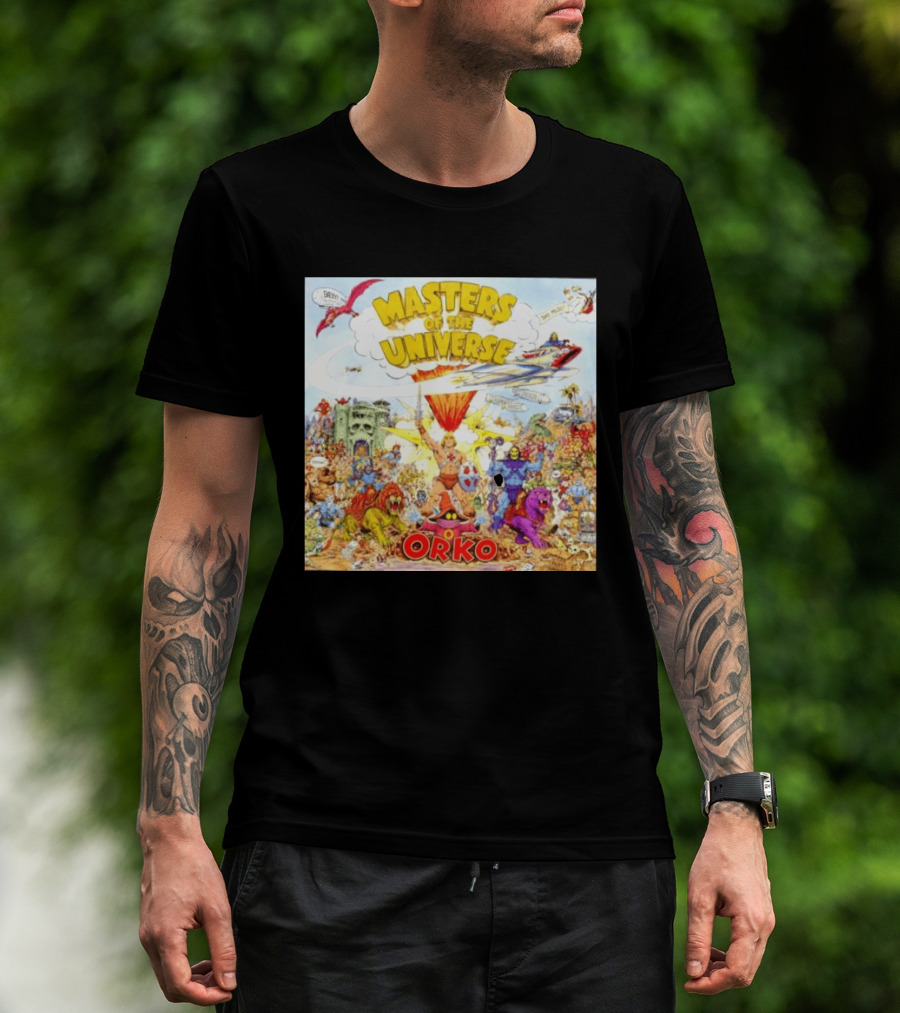He Man Skeletal Orko Masters Of The Universe Vintage Comic Scene T-Shirt