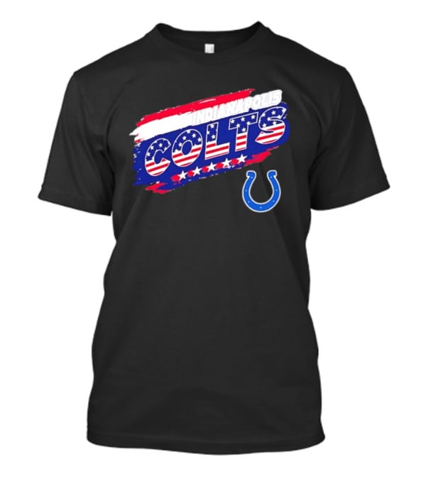 Indianapolis Colts American Flag Stars Stripes Patriotic T-Shirt