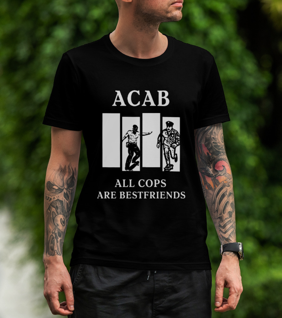 ACAB All Cops Are Bestfriends Running Bars Concept T-Shirt