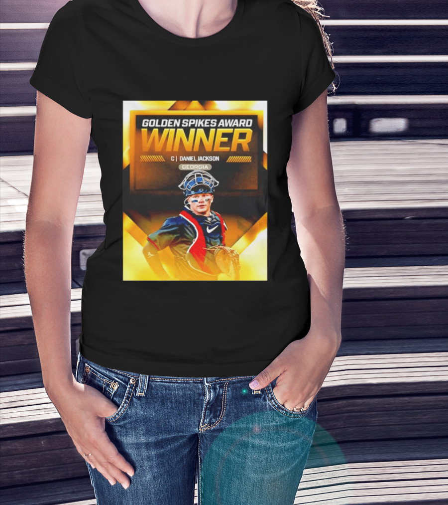 Golden Spikes Award Winner Daniel Jackson Georgia Catcher T-Shirt