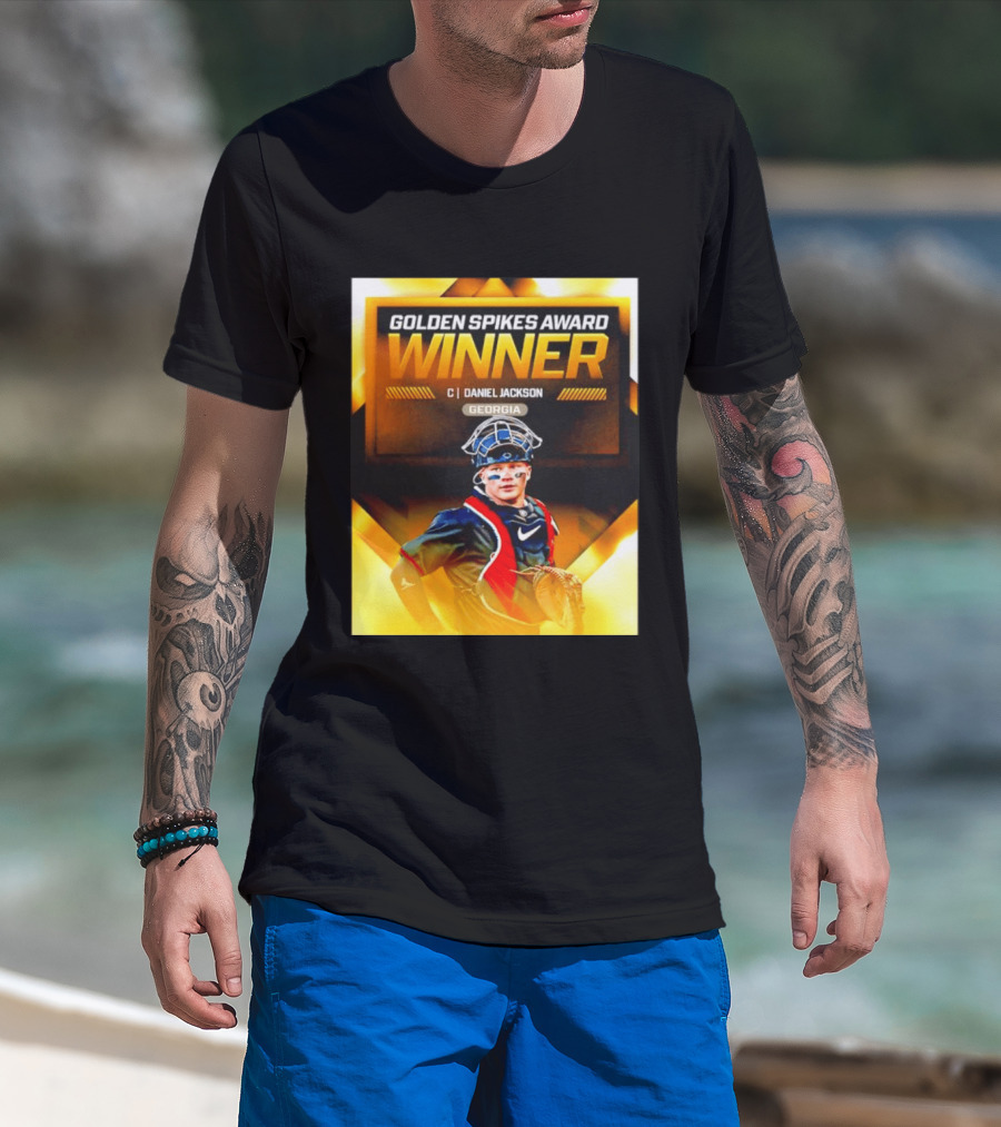 Golden Spikes Award Winner Daniel Jackson Georgia Catcher T-Shirt