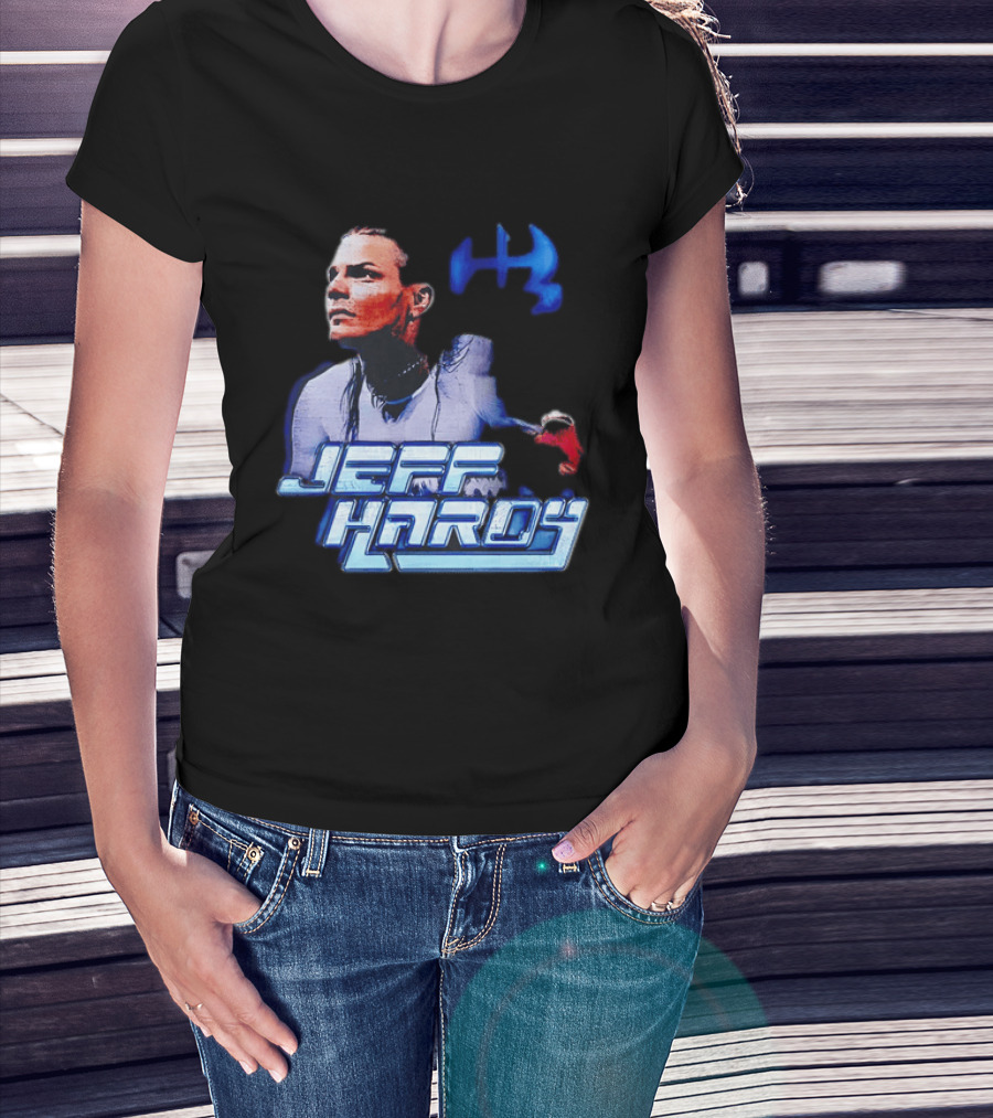 Jeff Hardy WWE Superstar Blue And Red T-Shirt