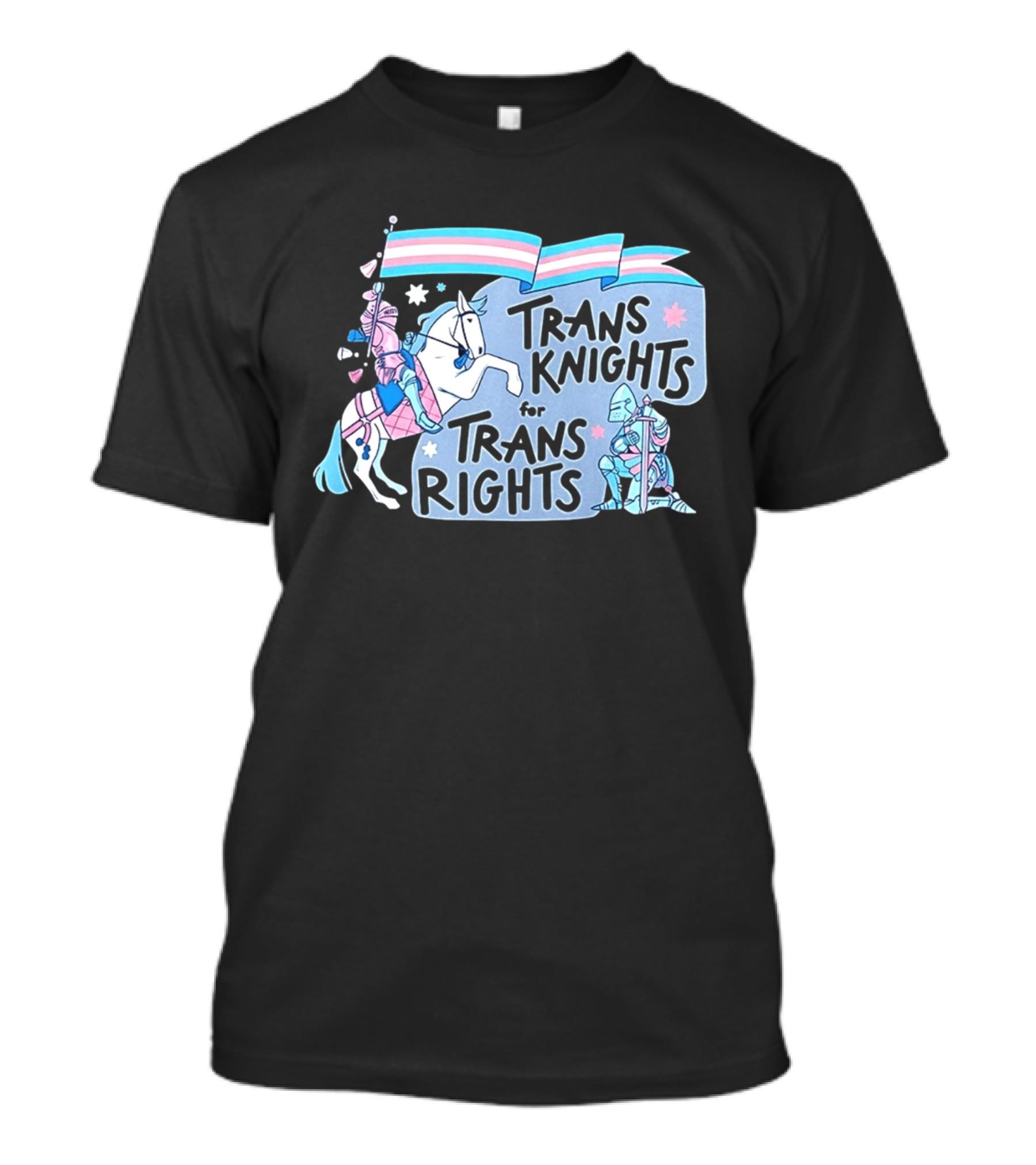Trans Knights For Trans Rights LGBTQ+ Pride Horseback Armor T-Shirt