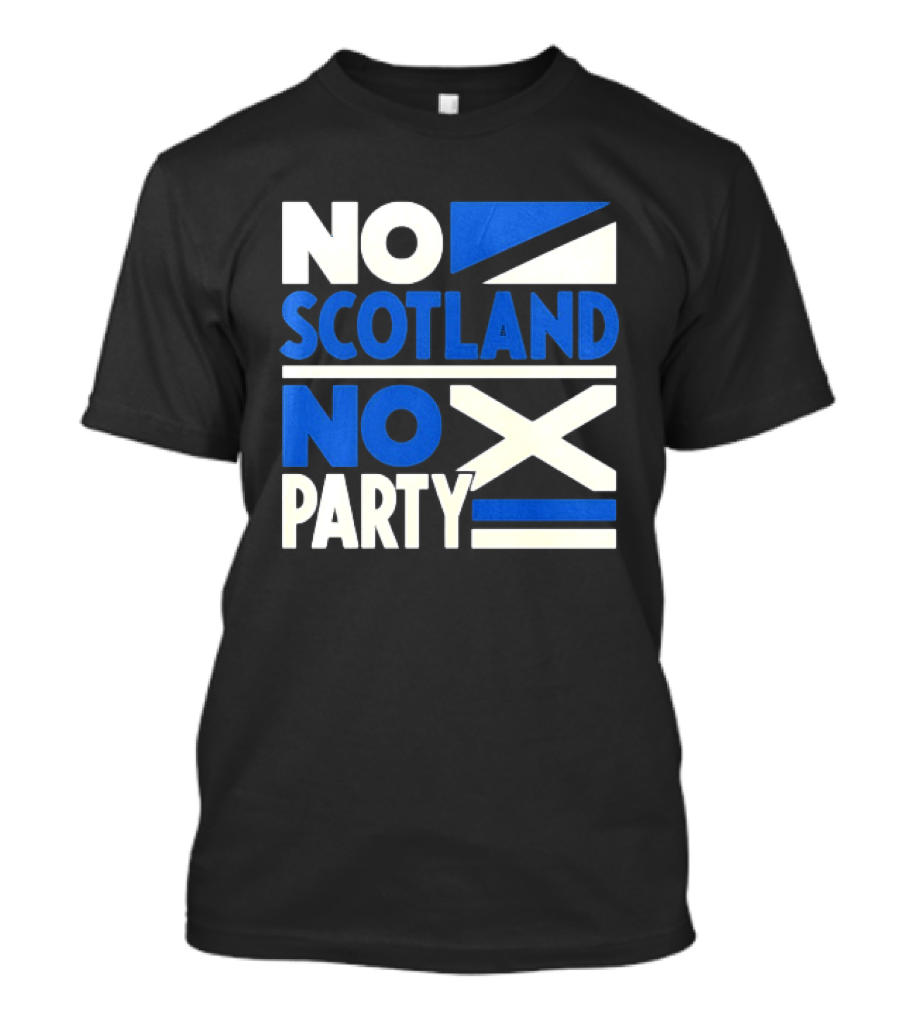 No Scotland No Party Scottish Flag Football Fans T-Shirt