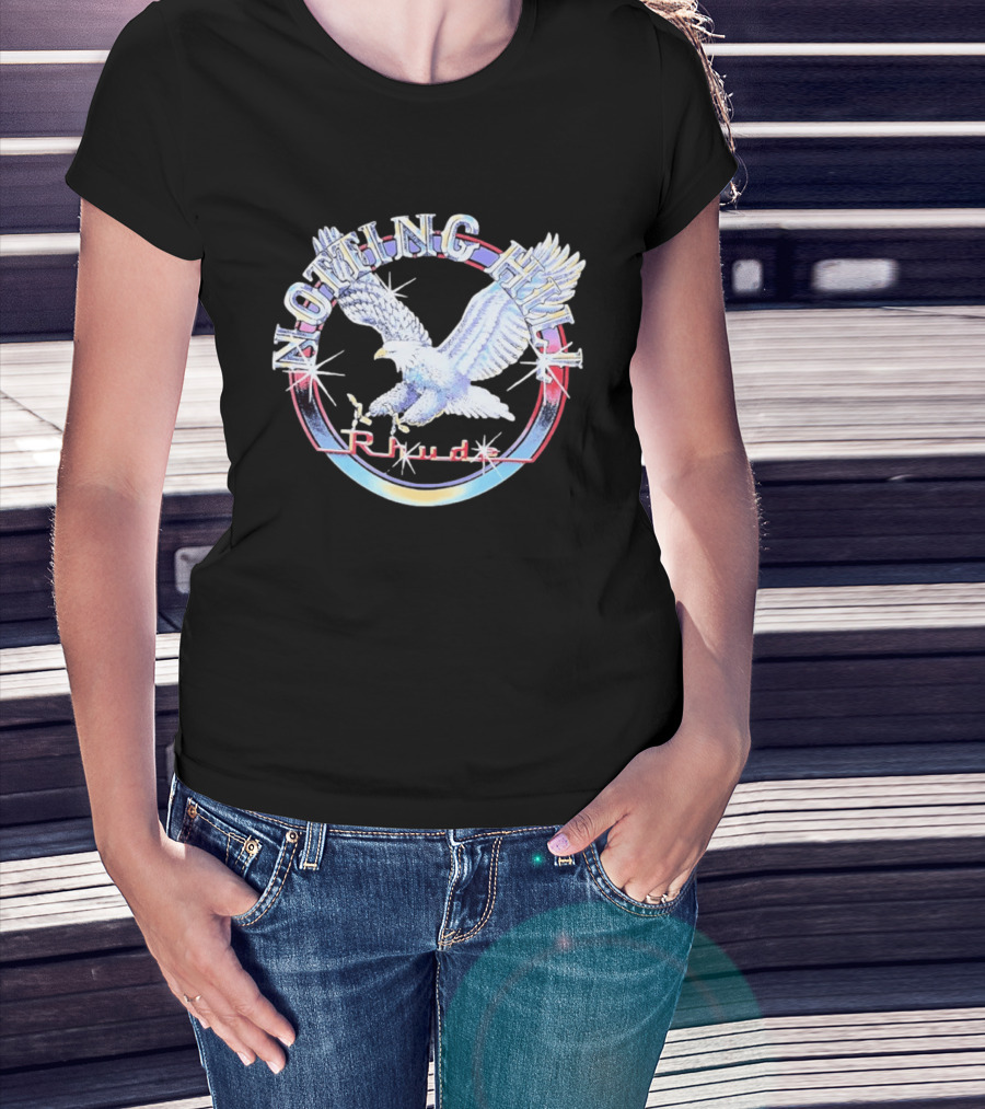 Notting Hill Blue And White Eagle With Red Circle And Stars T-Shirt