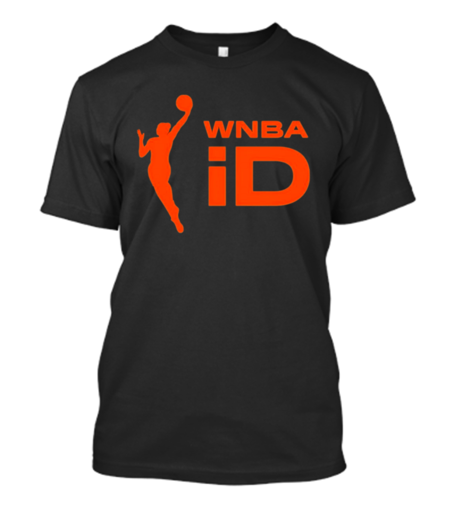 WNBA ID Basketball Silhouette Orange T-Shirt