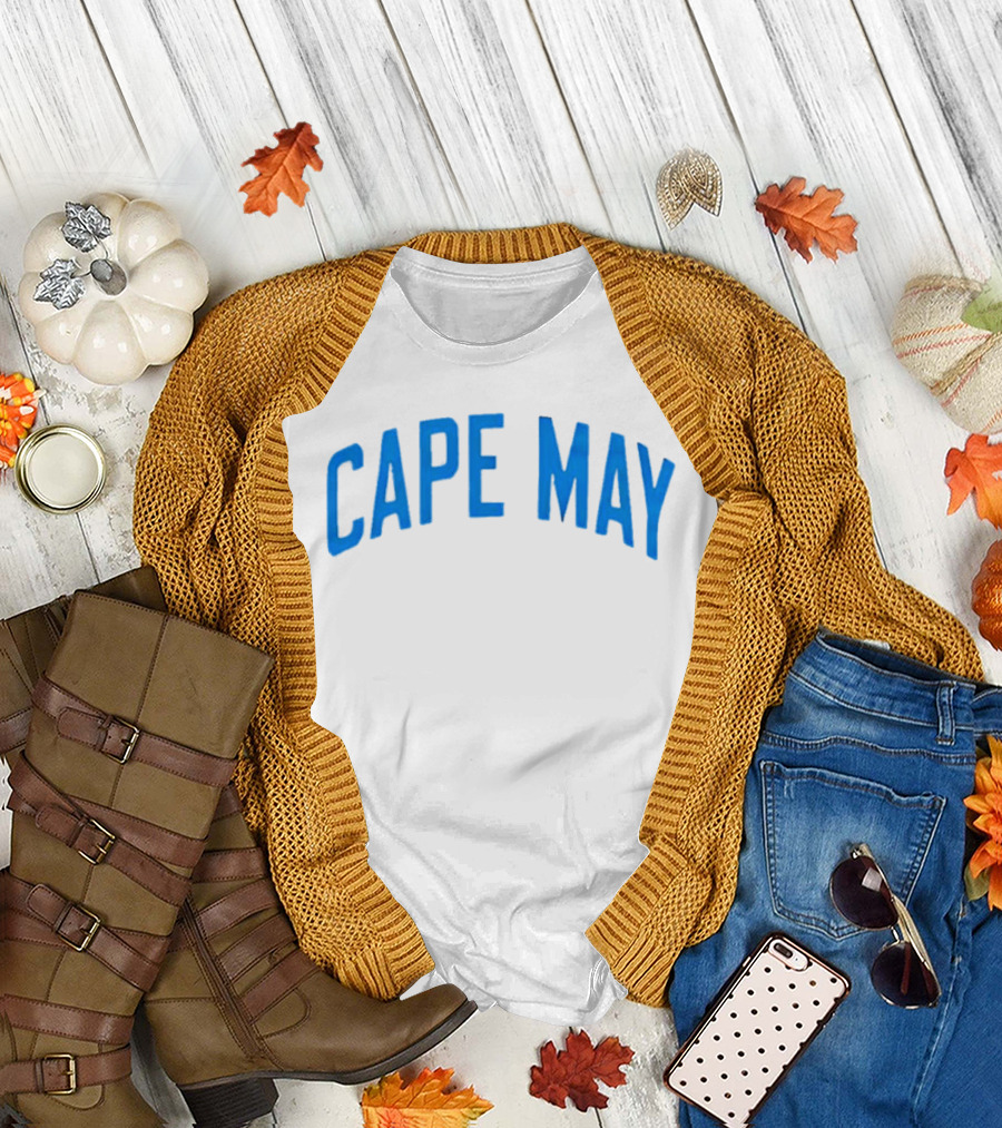 Cape May Beach Vacation Crewneck Cozy T-Shirt