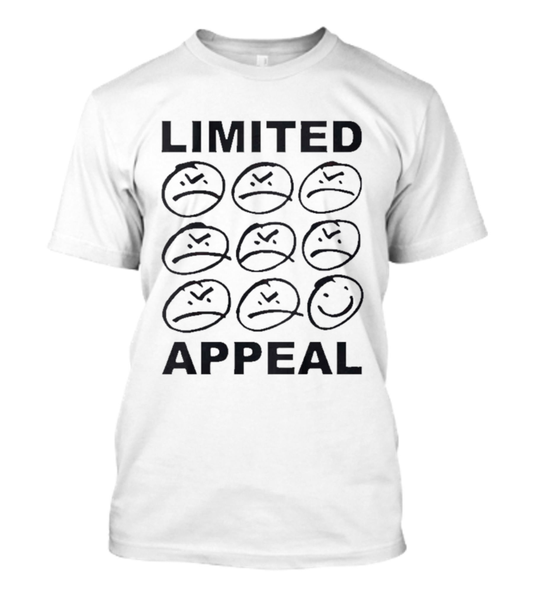 Limited Appeal Records Smiling Frown Faces T-Shirt