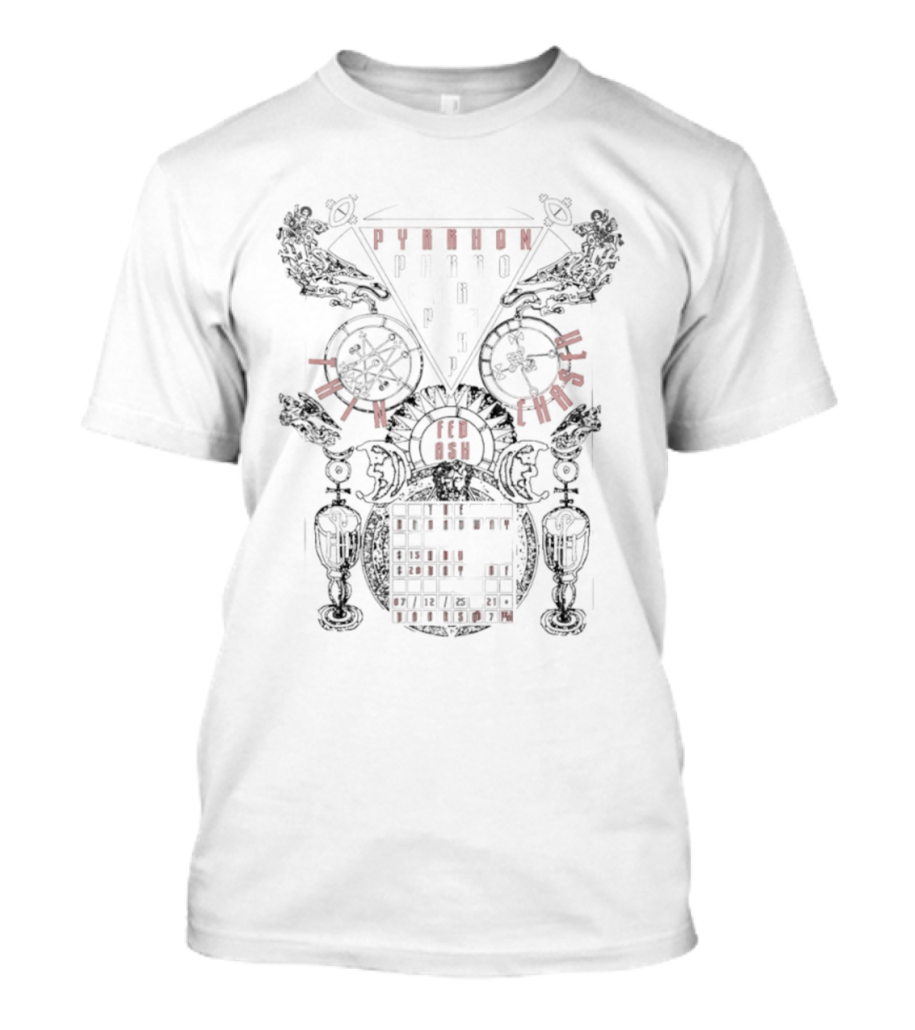 Pyrrhon Thin Chaser Fedash Pythagorean Symbols And Abstract Geometry T-Shirt