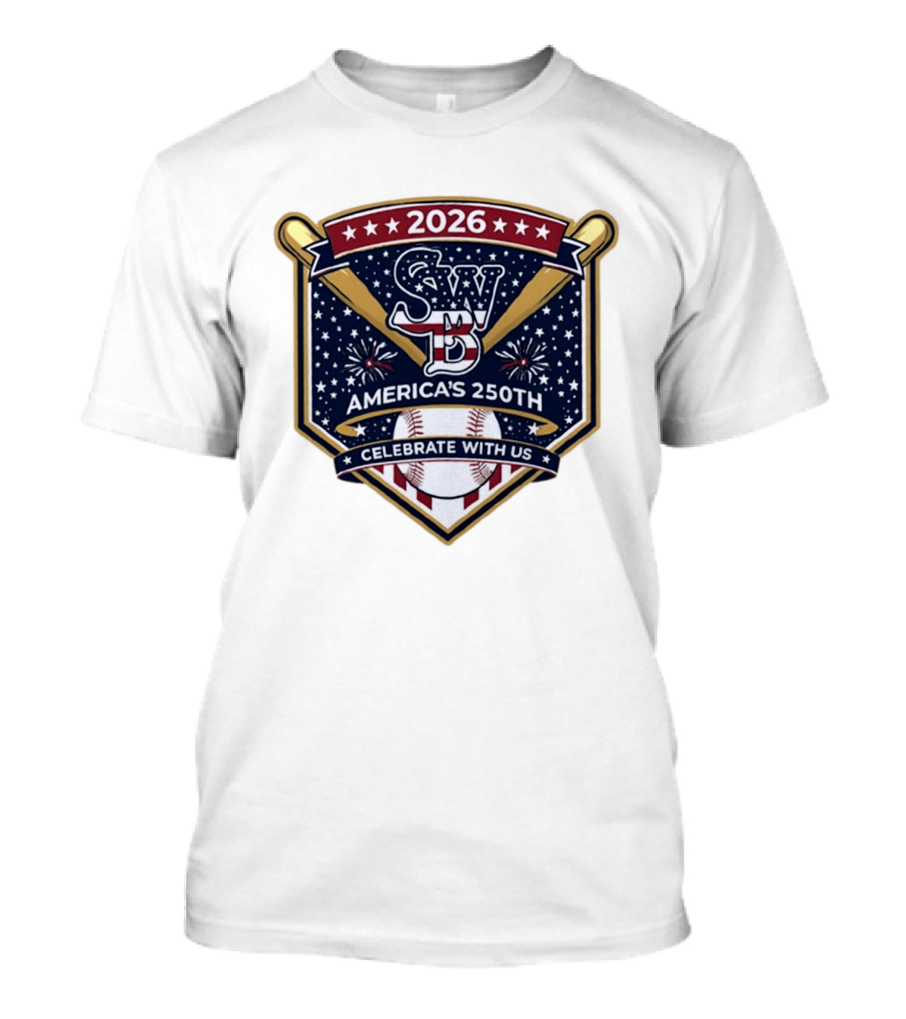 2026 SWB America's 250th Celebrate With Us Baseball T-Shirt