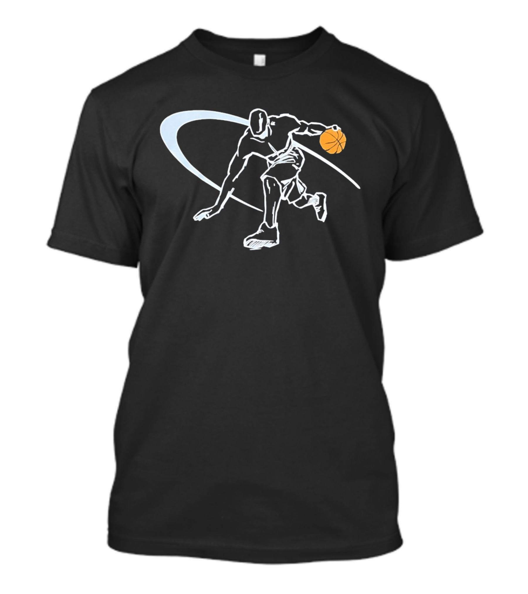 Basketball Player Dribbling Motion With Dynamic Arc T-Shirt