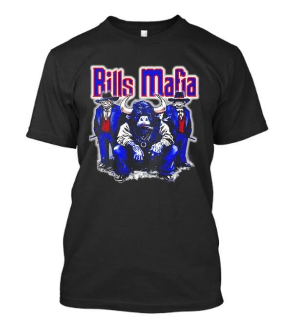 Bills Mafia Buffalo Bull Gangster Trio T-Shirt