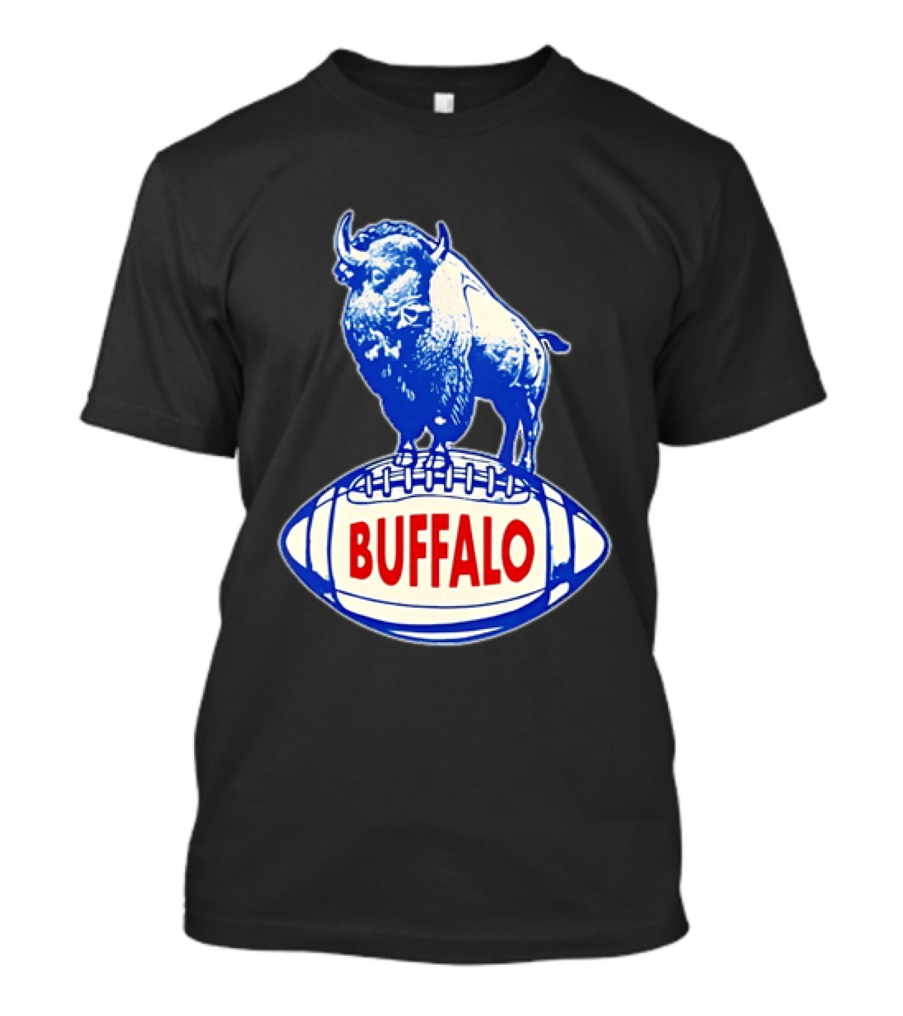 Buffalo Bills Vintage Standing Bison On Football Retro Nostalgia T-Shirt