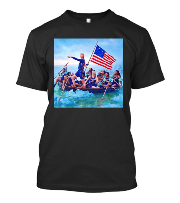 Indiana Fever Crossing The Delaware With Floaties Basketball Team T-Shirt