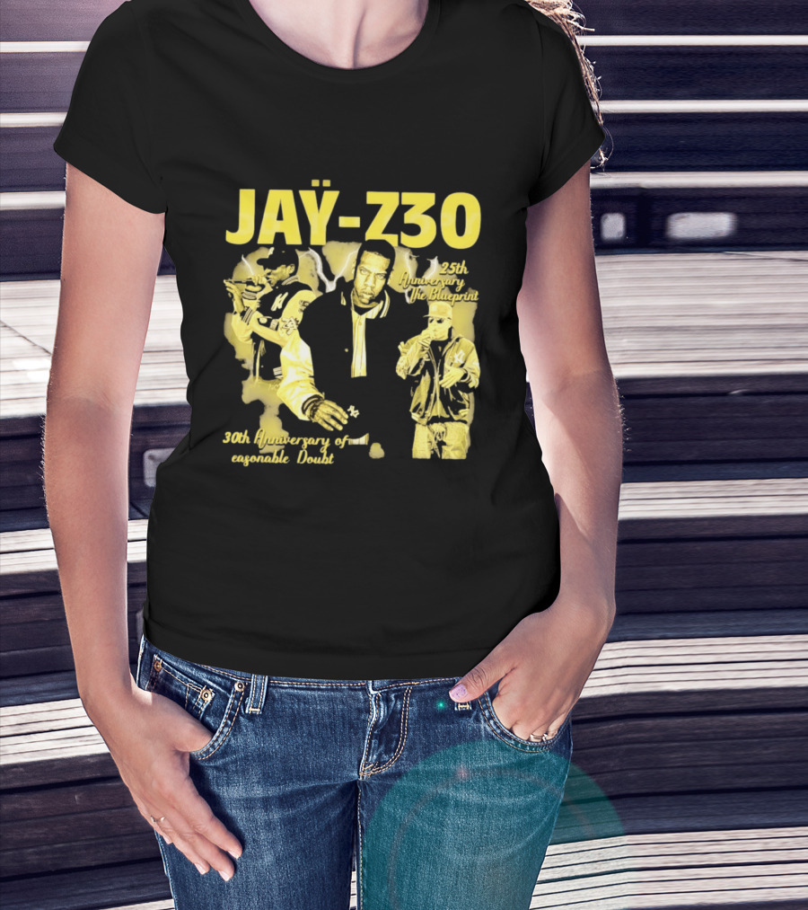 Jay Z30 Celebrating 25th Anniversary The Blueprint 30th Anniversary Reasonable Doubt T-Shirt