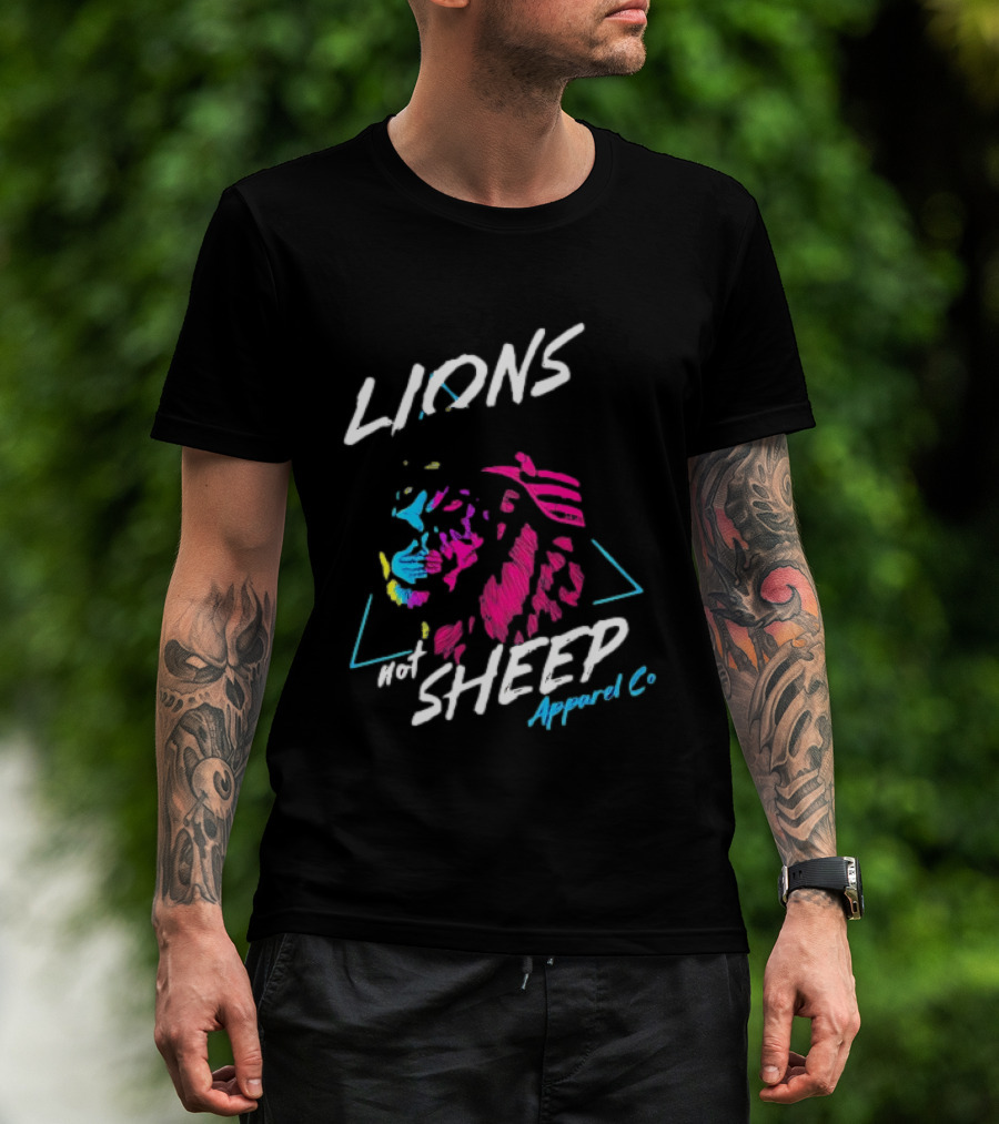 Lions Not Sheep Apparel Co Helmeted Lion T-Shirt
