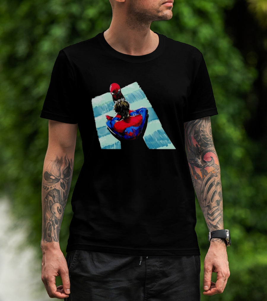 Spider Man Peter Parker Marvel Cinematic Universe Dual Perspective T-Shirt