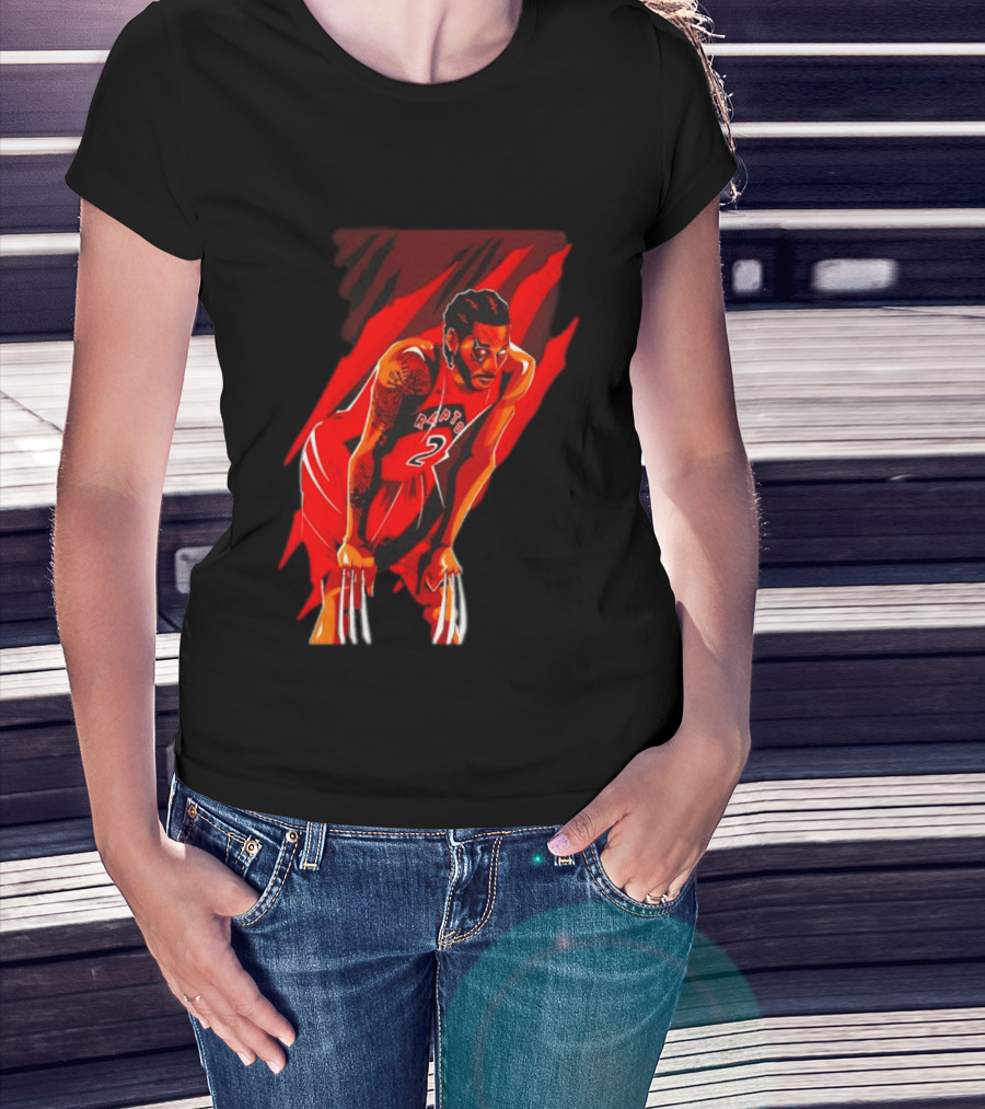 Kawhi Leonard Wolverine Claws Toronto Raptors 2 Jersey Return T-Shirt