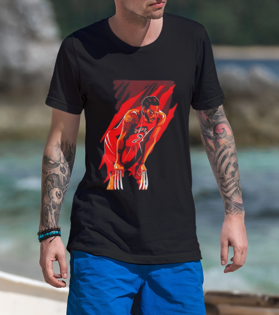 Kawhi Leonard Wolverine Claws Toronto Raptors 2 Jersey Return T-Shirt