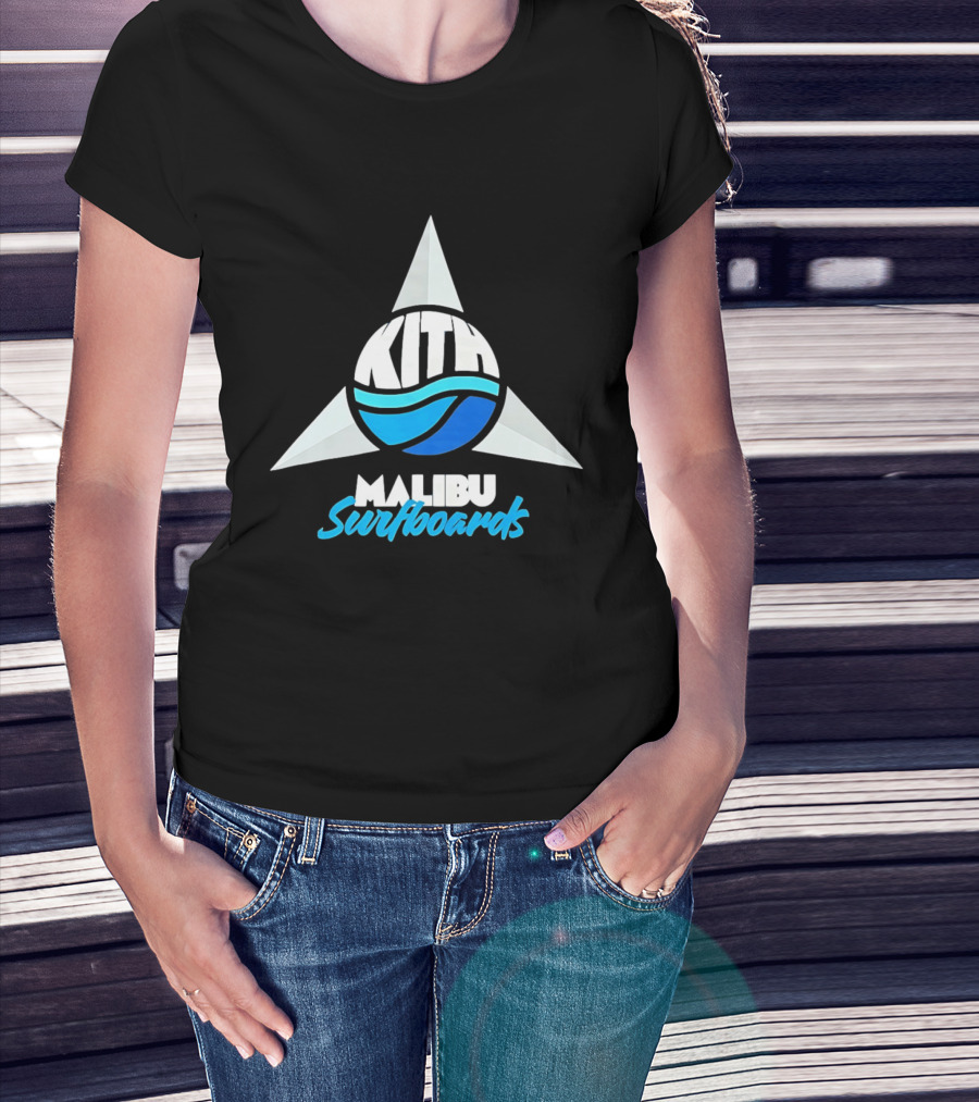 Kith Malibu Surfboards Triangular Wave Aesthetic T-Shirt