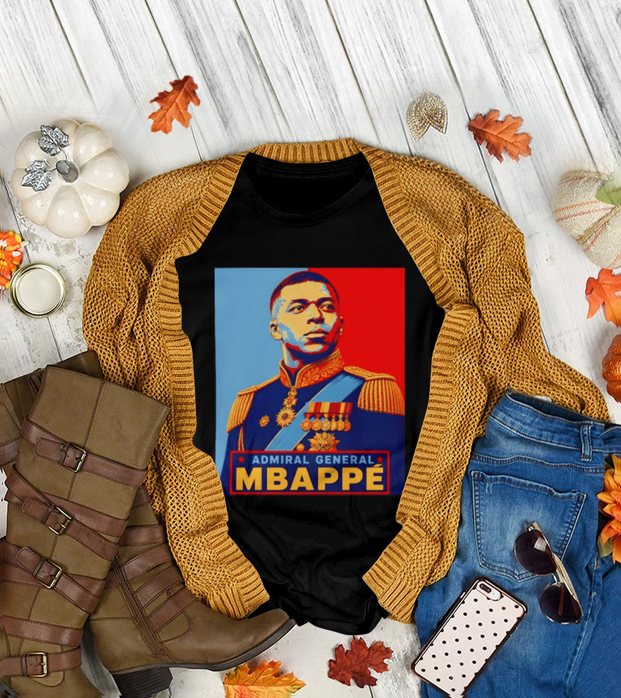 Admiral General Mbappe Propaganda Football T-Shirt