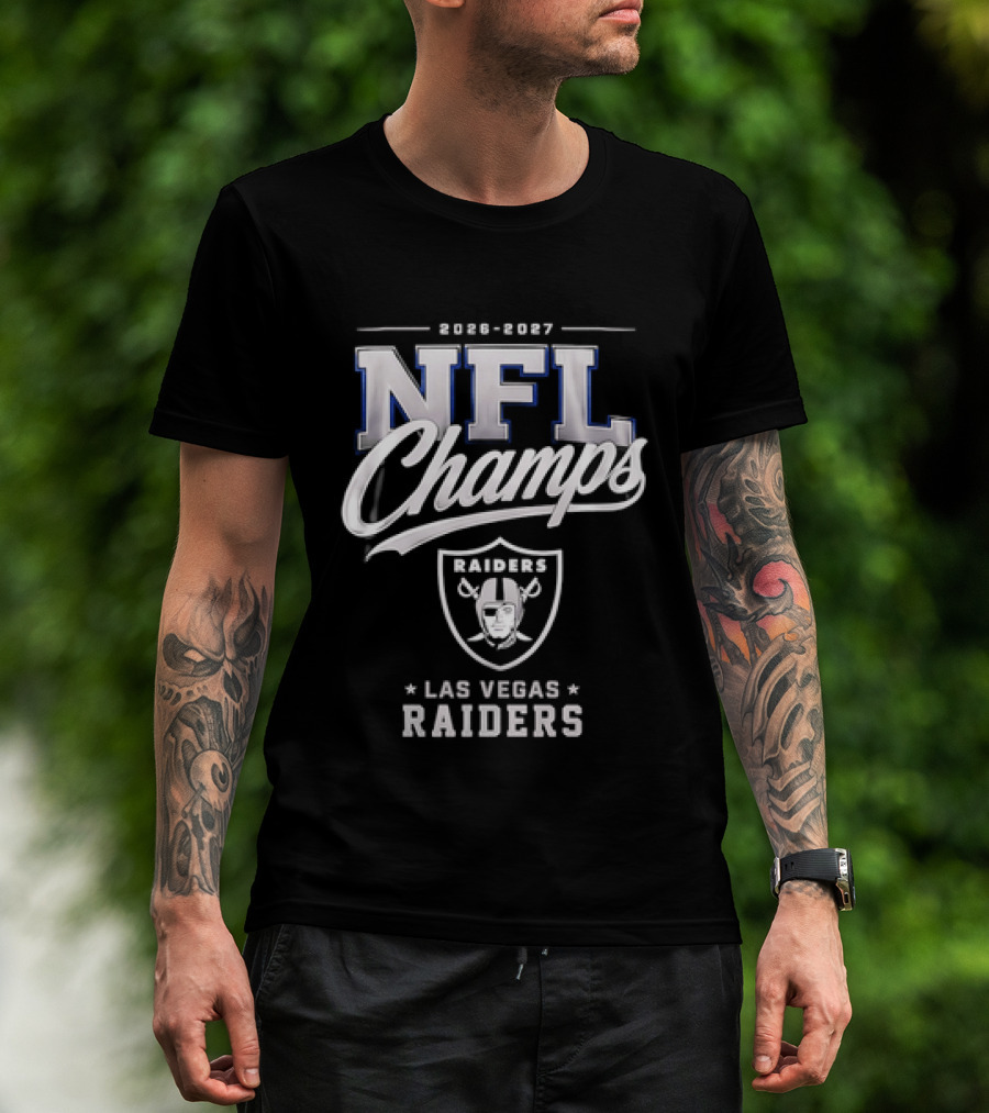 2026 2027 NFL Champs Las Vegas Raiders T-Shirt