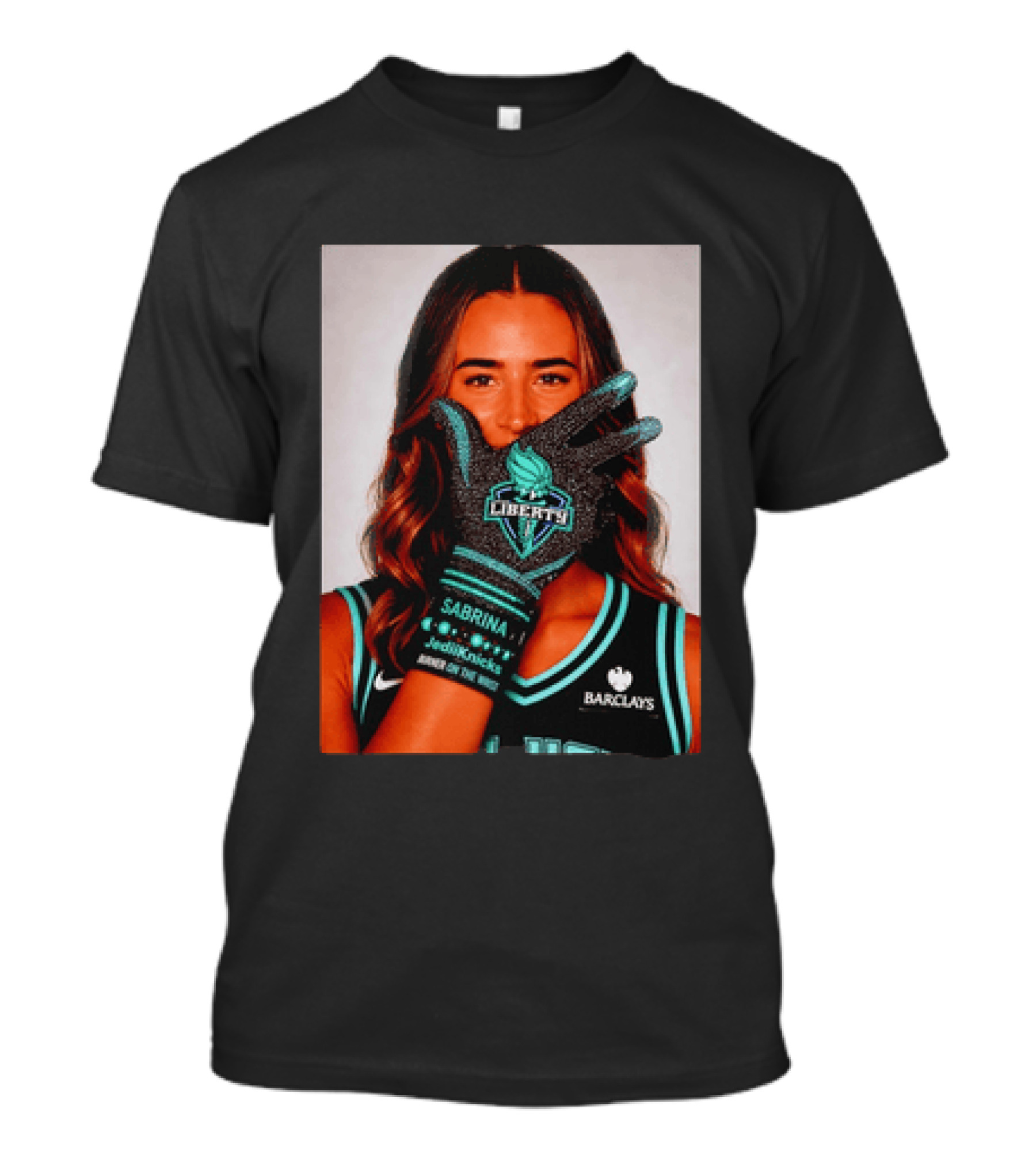 Sabrina Ionescu New York Liberty Barclays Burner Like Brunson IceMan T-Shirt