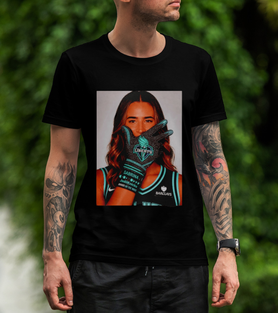 Sabrina Ionescu New York Liberty Barclays Burner Like Brunson IceMan T-Shirt