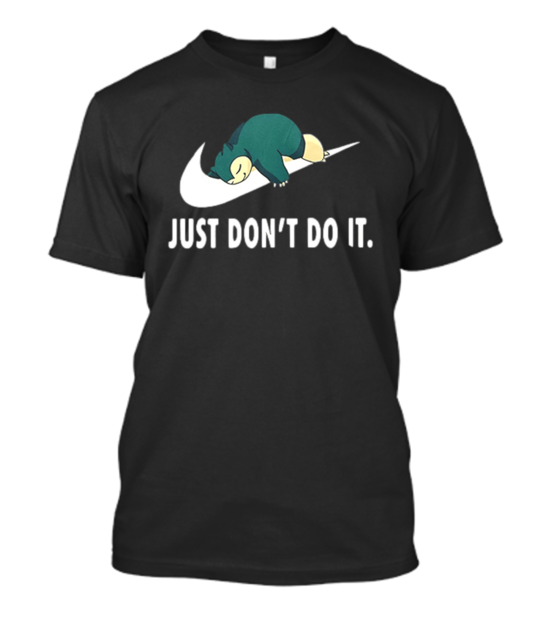 Snorlax Just Don't Do It Pokemon Parody With Iconic Swoosh T-Shirt