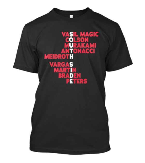 South Side 2026 Baseball Roster Vasil Magic Colson Murakami Antonacci Reidroth Vargas Martin Braden Peters T-Shirt